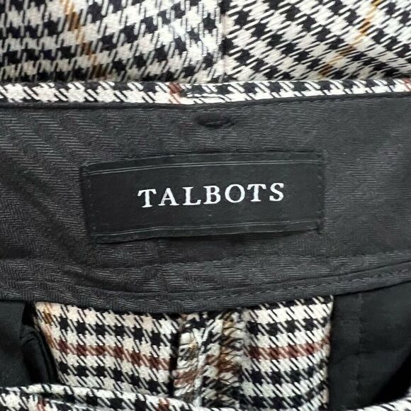 Talbots Hampshire Ankle Multicolor‎ Herringbone Print Career Dress Pants Sz 14P - Picture 4 of 9